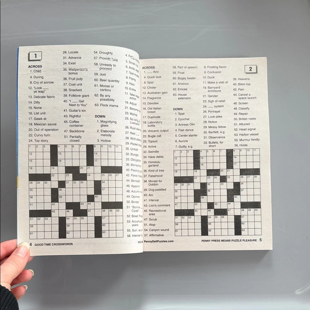 Good Time Crosswords Puzzle Book Set - Blue, Cream, Purple - Picture 6 of 16